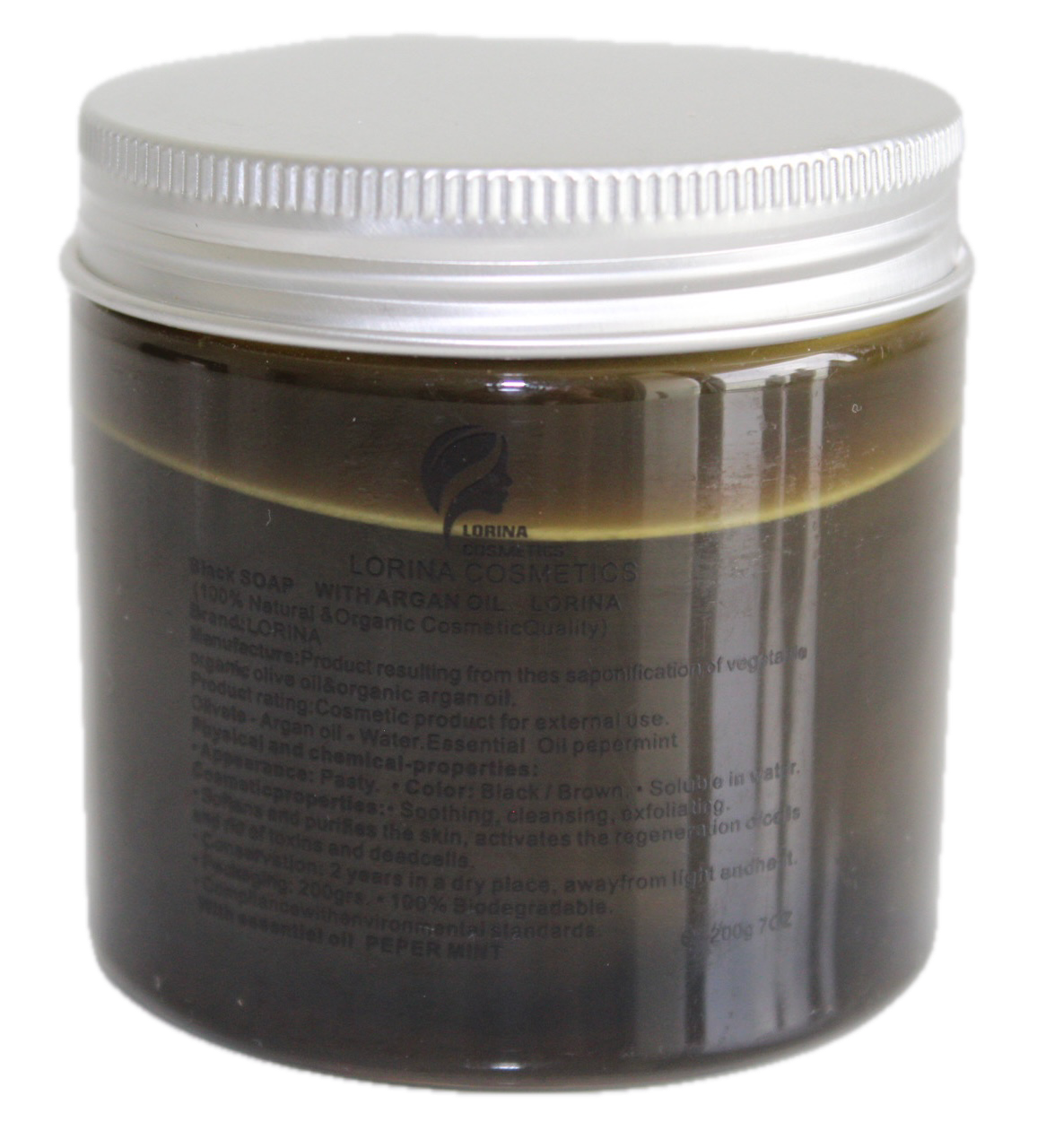 Lorina Cosmetics Black Soap With Argan Oil